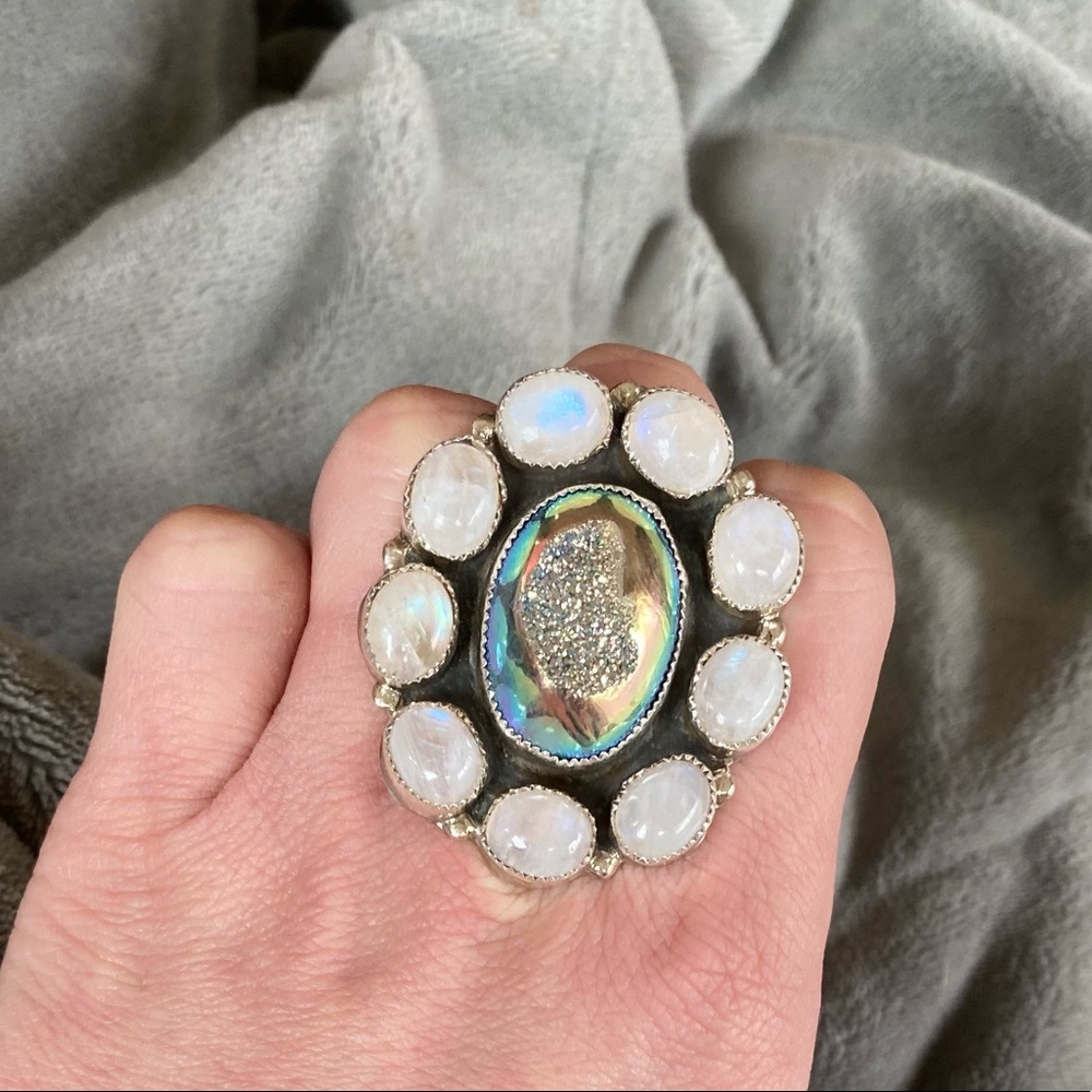 M&S Druzy and Moonstone